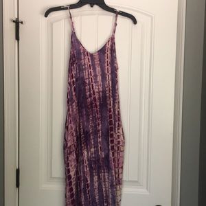 Purple summer maxi